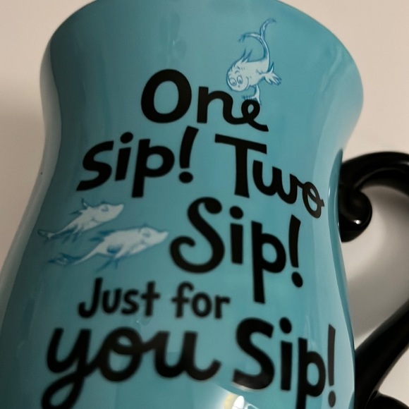 Hallmark Dr. Seuss Mug One Sip Two Sip Just‎ For You Sip Coffee Footed Cup - Picture 3 of 5